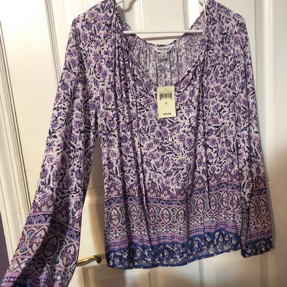 NWT Lucky Brand paisley print blouse